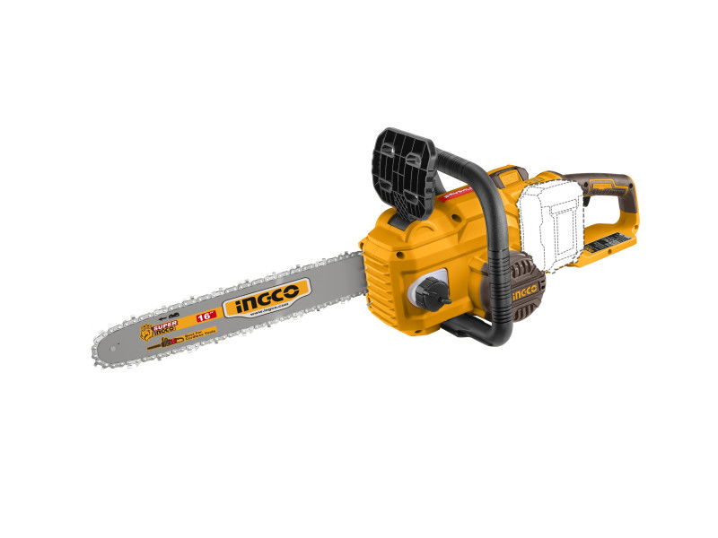 INGCO Akkus láncfűrész 400 mm szénkefe nélküli 2 x 20 V (akku és töltő nélkül) termék fő termékképe