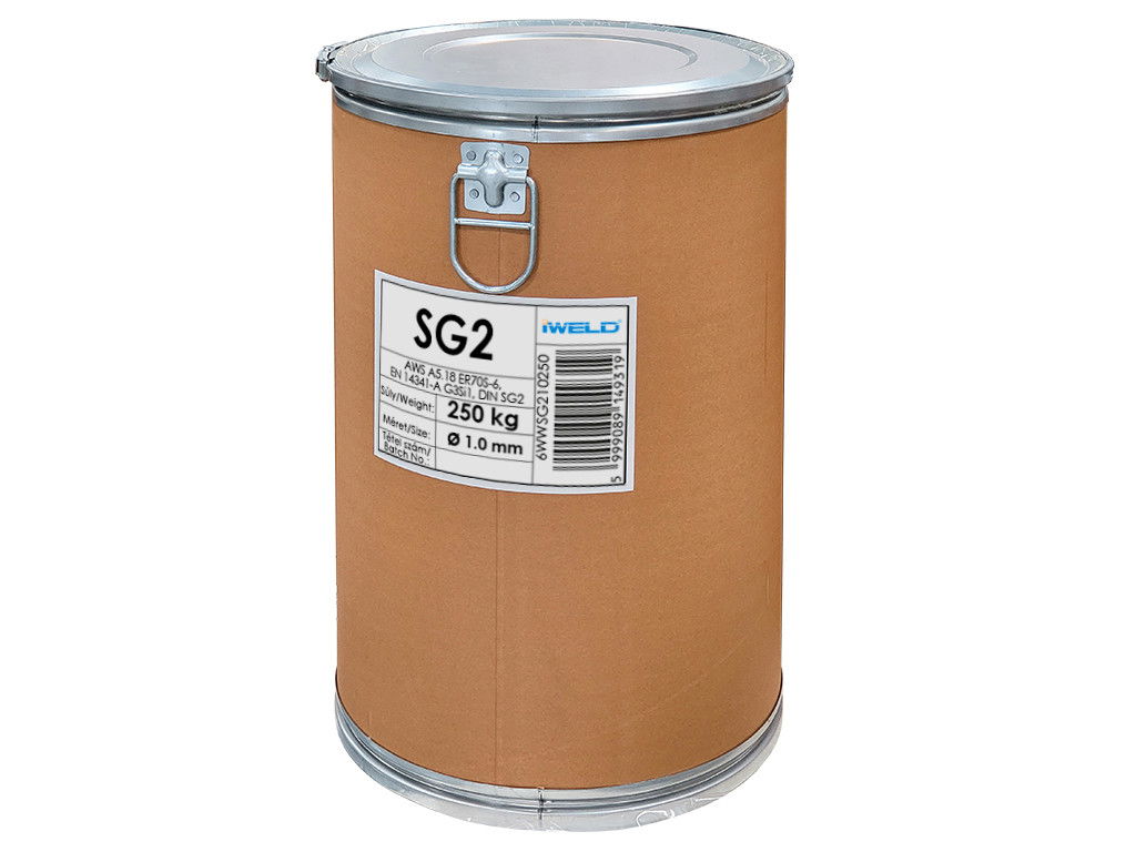 Hegesztő huzal SG2 hordós 1,0mm/250kg ER70S-6 termék fő termékképe