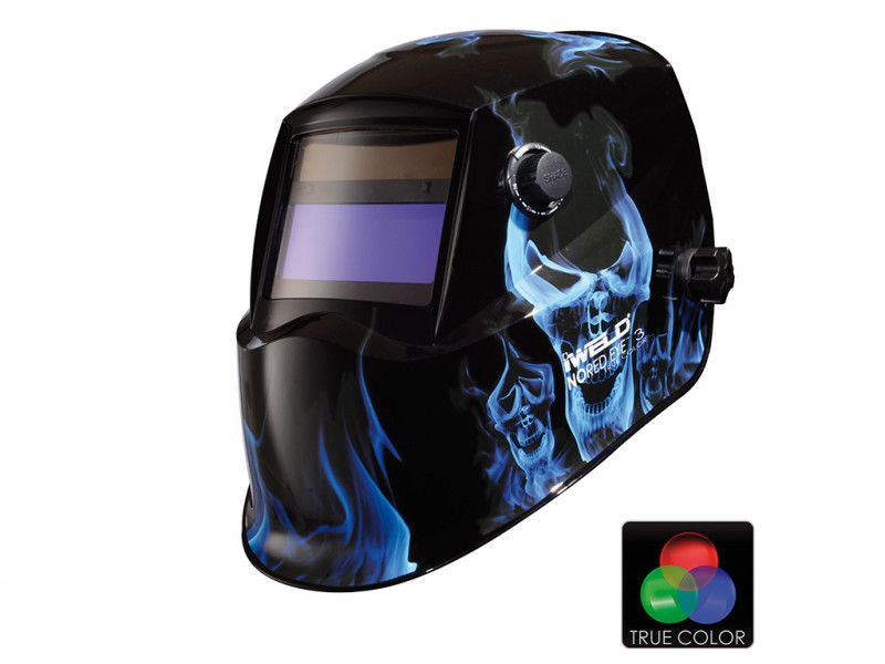 IWELD NORED EYE 3 Automata hegesztő fejpajzs (kék-koponya) termék fő termékképe