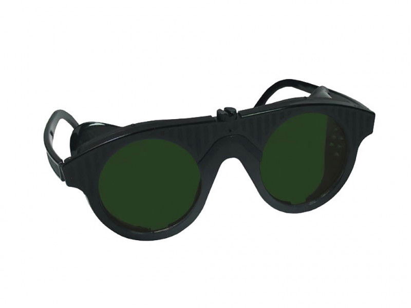 Lánghegesztő DIN5 védőszemüveg műanyag fekete termék fő termékképe