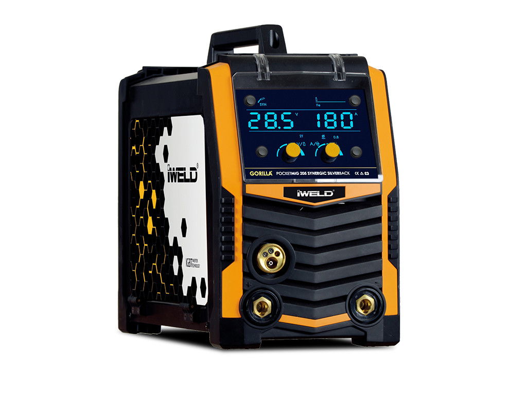 IWELD GORILLA POCKETMIG 205 SYNERGIC SILVERBACK hegesztő inverter termék fő termékképe