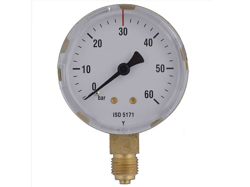 Manométer jelzés nélküli 30/60 bar 63mm termék fő termékképe