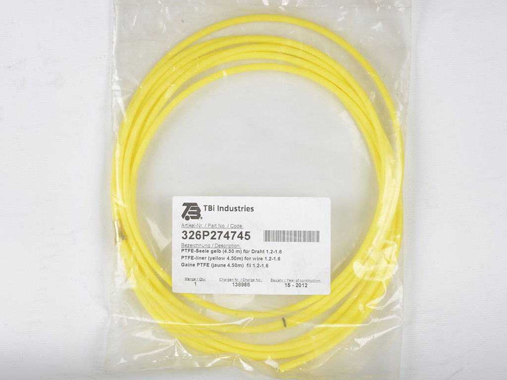 TBi huzalvezető teflon 4,5m (1,4-1,6) sárga termék fő termékképe