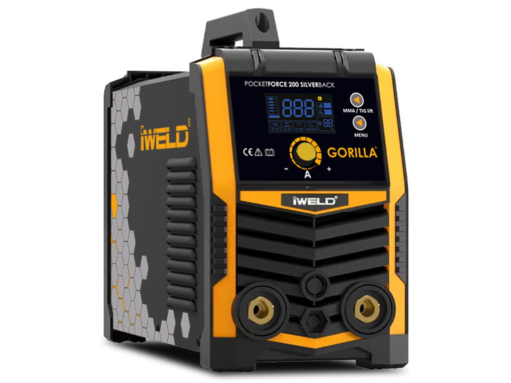 IWELD GORILLA POCKETFORCE 200 SILVERBACK (200A) Hegesztő inverter termék fő termékképe