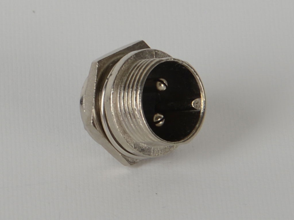 2 pólusú vezérlőkábel csatlakozó aljzat (ezüst) termék fő termékképe