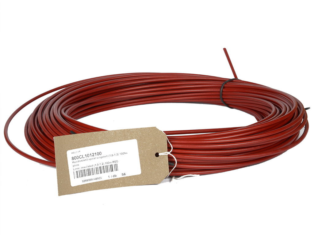 Huzalvezető spirál szigetelt (1,0-1,2) 100fm piros termék fő termékképe