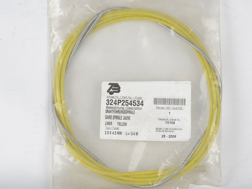 TBi huzalvezető spirál 3,4m (1,4-1,6) sárga termék fő termékképe