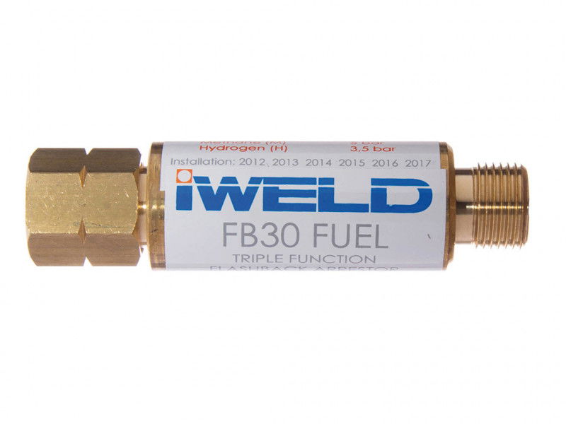 FB30 visszaégésgátló patron reduktorra G3/8" LH "égőgáz" termék fő termékképe