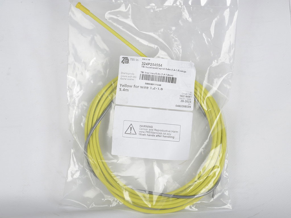 TBi huzalvezető spirál 5,4m (1,4-1,6) sárga termék fő termékképe