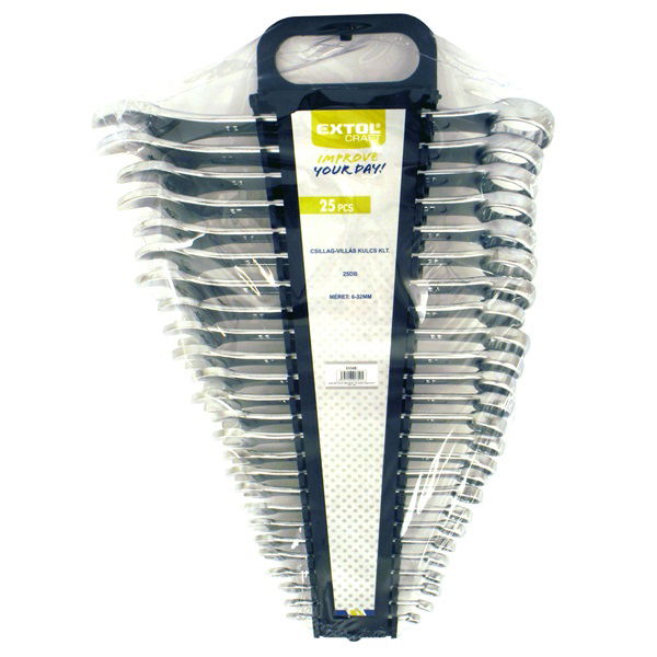 csillag-villás kulcs klt., W.S.; 25db, 6-32mm, műanyag tartóban termék fő termékképe