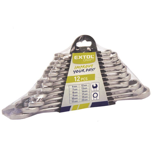 csillag-villás kulcs klt., W.S.; 12db, 6-22mm, műanyag tartóban termék fő termékképe