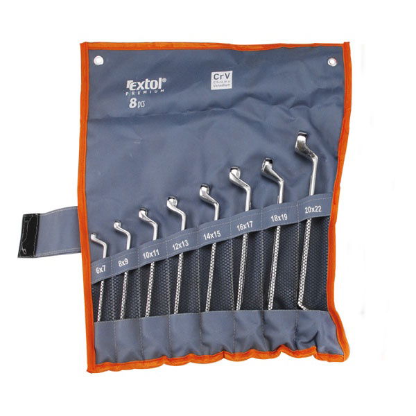 csillagkulcs klt., 8db; 6-22mm, CrV. vászon tartóban termék fő termékképe