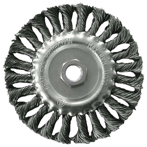 drótcsiszoló körkefe  sodort, M14×2 sarokcsiszolóra; 125mm, ford.: 12500/perc termék fő termékképe