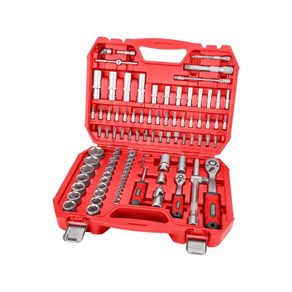 dugókulcs klt., CV., racsnis 45fog ; 1/4" és 1/2", 94db, 4-32mm, 32db bit(lapos, kereszt,imbusz,torx), gyertyakulcs16&21 termék fő termékképe