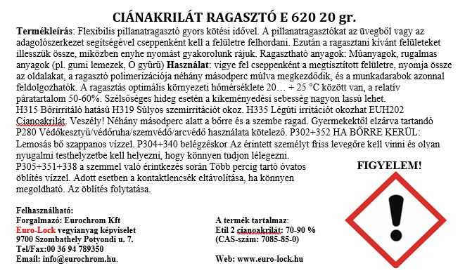 Pillanatragasztó porózus anyagokhoz3 gr termék fő termékképe