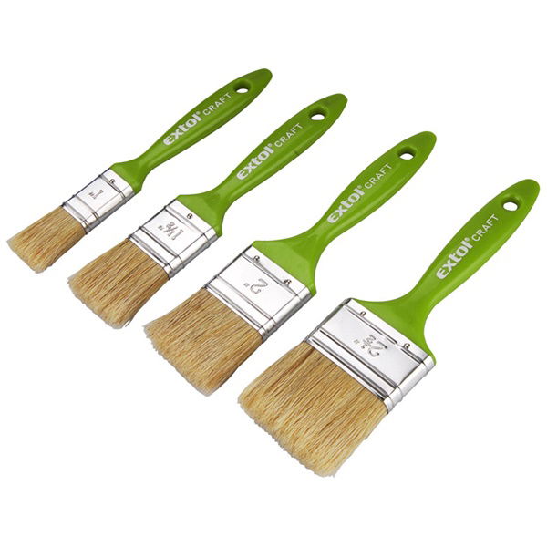 ecset készlet, 4db, műanyag nyél, 1"-1,5"-2"-2,5" termék fő termékképe