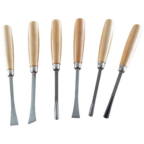 fafaragó készlet, fanyelű ; 6db, 165mm termék fő termékképe