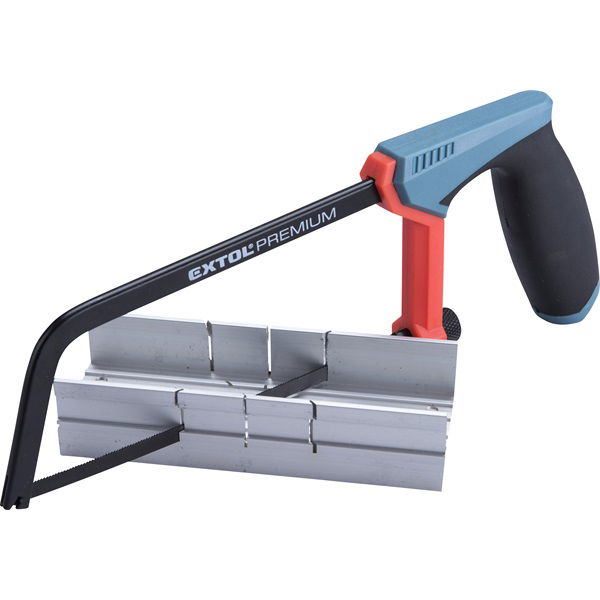 fémfűrész; 150mm, acél váz, ABS/TPR gumis markolat ALU gérvágó ládával termék fő termékképe