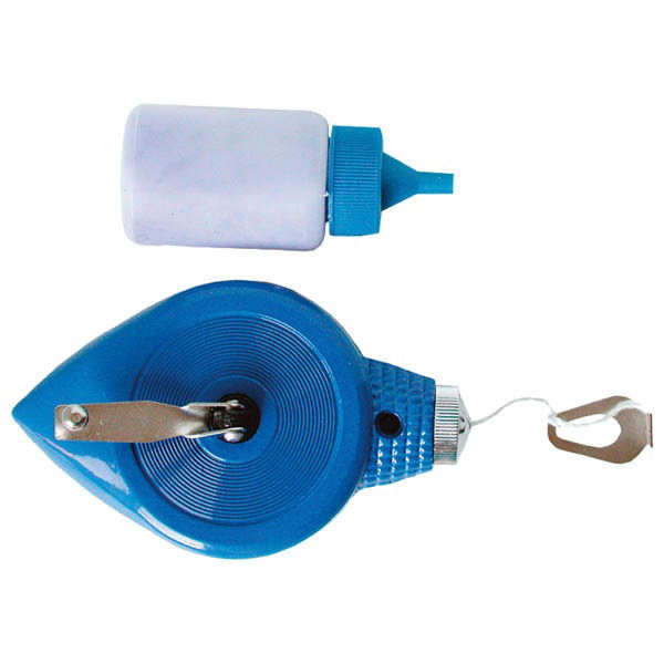 festőzsinór krétaporral, bliszteren; 30m, 30ml, fém ház termék fő termékképe