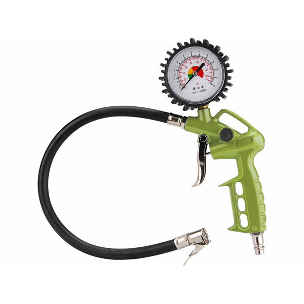 gumiabroncs fúvató pisztoly 40cm, nyomótömlővel, nyomásmérővel, 8 bar termék fő termékképe