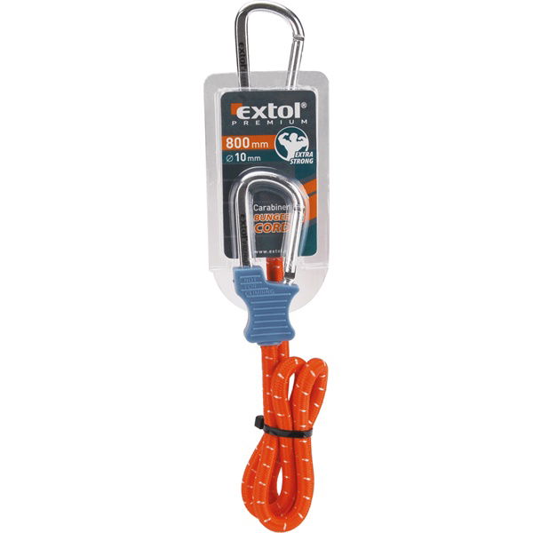 gumipók 1 db, 120 cm × 10mm,  mindkét végén karabínerrel, extra erős gumi termék fő termékképe