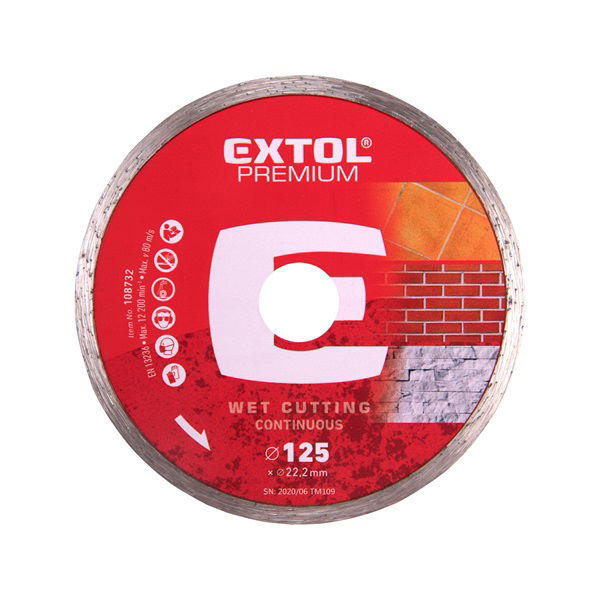 gyémántvágó csempevágáshoz (sima), vizes vágásra; 230×2,3×22,2mm, max.6.650 ford/perc termék fő termékképe