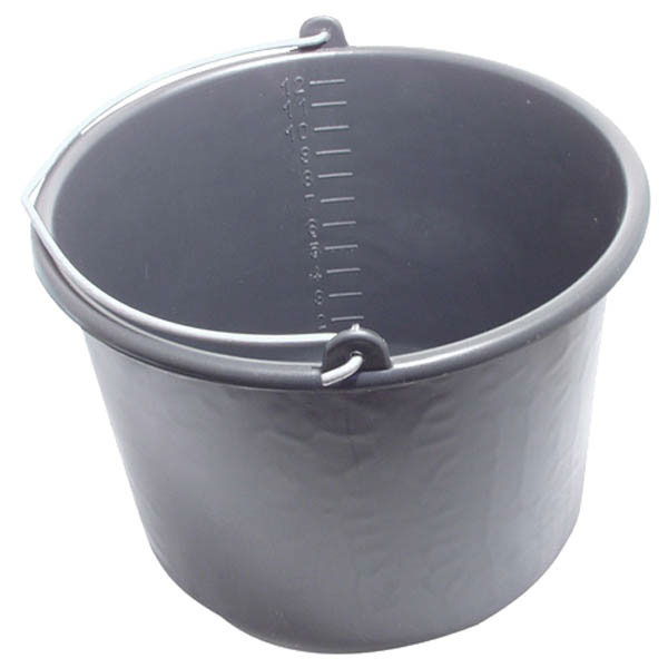 habarcsos vödör; 12 liter,fekete műanyag termék fő termékképe