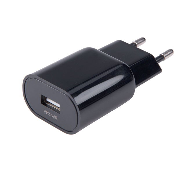 hálózati USB töltő adapter, 2,4A / 12W, kábel nélkül termék fő termékképe