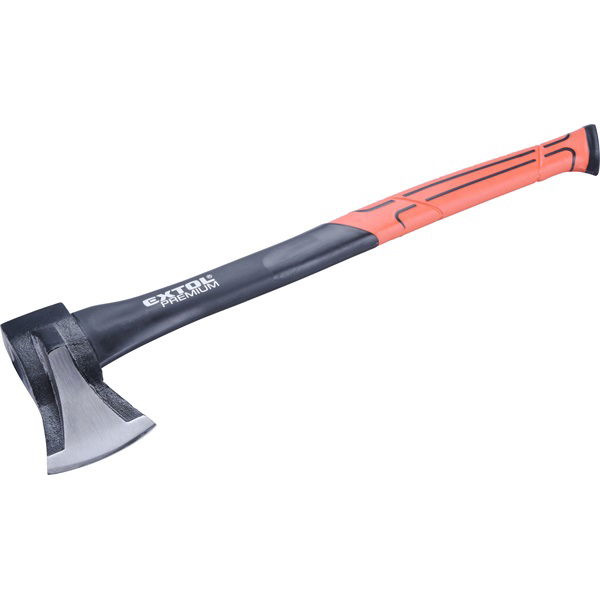 hasító fejsze, ékes, üvegszálas nyél 1000g, nylon erősítéssel, 600 mm hosszú, TPR gumis markolat termék fő termékképe