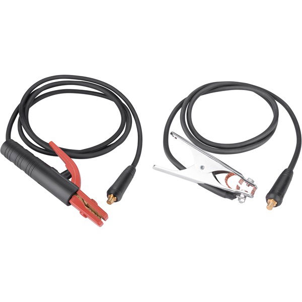 hegesztő kábelpár, földelőkábel csipesszel + munkakábel elektródafogóval, 120A, 3m, 16mm2, csatlakozó: 10-25 termék fő termékképe