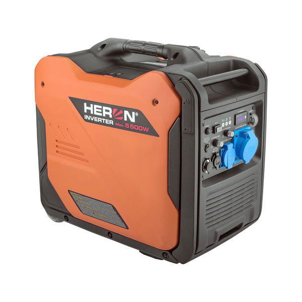 Heron, benzinmotoros áramfejlesztő, csendes üzemű, 5,0 kVA, 230V, 1 fázisú, inverteres termék fő termékképe