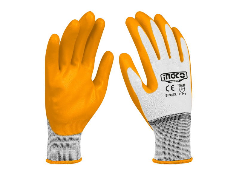 INGCO Szerelőkesztyű XL nitril mártott termék fő termékképe
