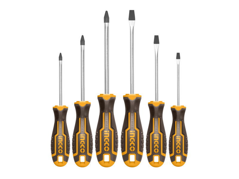 INGCO Csavarhúzó készlet 6 részes mágneses CrV termék fő termékképe