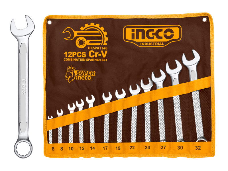 INGCO Csillag-villáskulcs készlet 12 részes 6-32 mm CrV termék fő termékképe