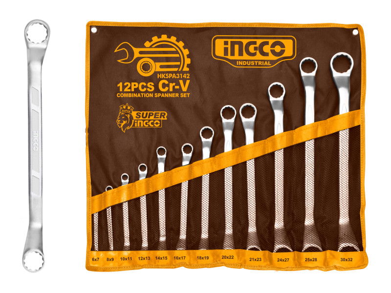 INGCO Csillagkulcs készlet 12 részes 6-32 mm CrV termék fő termékképe