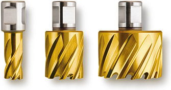 HSS koronafúró 50 mm hasznos hosszal Dura minőség Tianinos bevonattal Weldon befogással,              D 53 x 50 HSS Dura 50 TIN termék fő termékképe