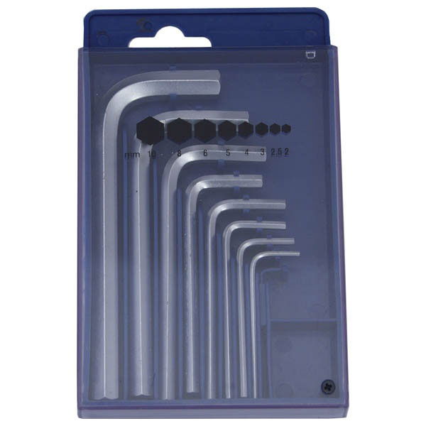 imbuszkulcs klt. 8db ; 2-10mm, szénacél, horganyzott termék fő termékképe