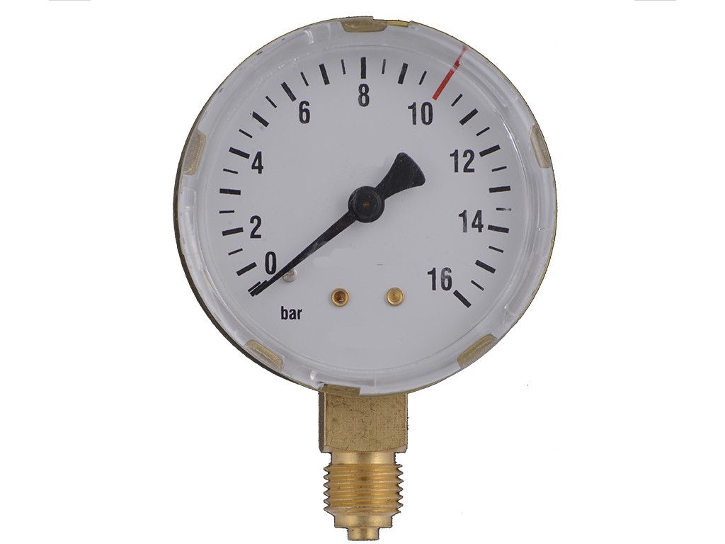 Manométer (jelzés nélküli) 16/10 bar 63mm termék fő termékképe