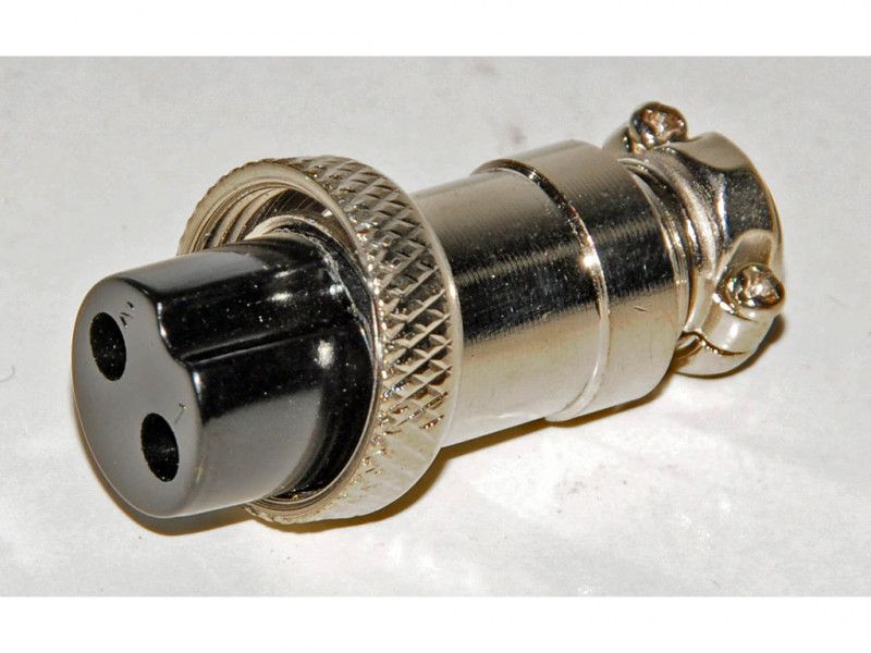 2 pólusú vezérlőkábel csatlakozó dugó (ezüst) termék fő termékképe