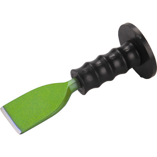 laposvéső, műanyag kézvédővel; 230mm, 57 mm széles vágóél (16 mm szár), edzett, hőkezelt szénacél termék fő termékképe