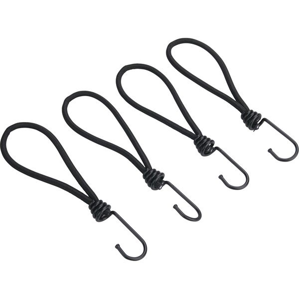 leszorító gumipók klt. 4 db, 18 cm × 6 mm, kampóval, erős Latex gumi, takaróponyva rögzítéséhez termék fő termékképe