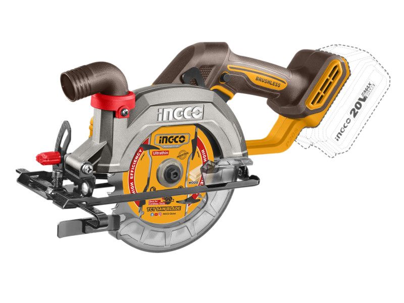 INGCO Akkus körfűrész 140 mm szénkefe nélküli 20 V (akku és töltő nélkül) termék fő termékképe