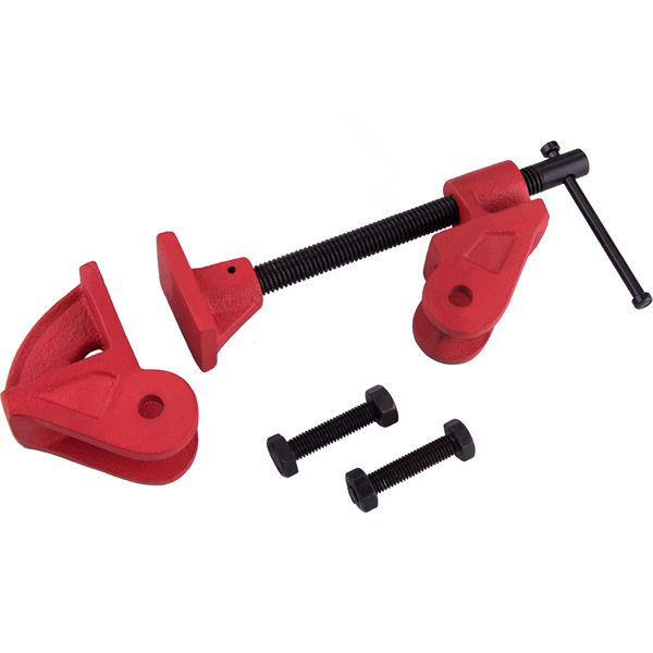 négyszögtengelyes szorító (táblásító szorító / csavaros asztalos szorító négyszög profilhoz) , 1", acél termék fő termékképe