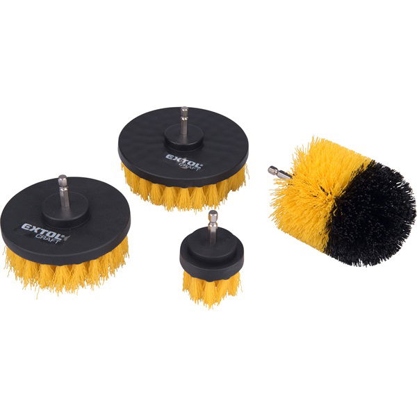 nylon csiszoló kefe klt. 4 db; 1/4"×25 mm csap, fúrógépbe fogható termék fő termékképe