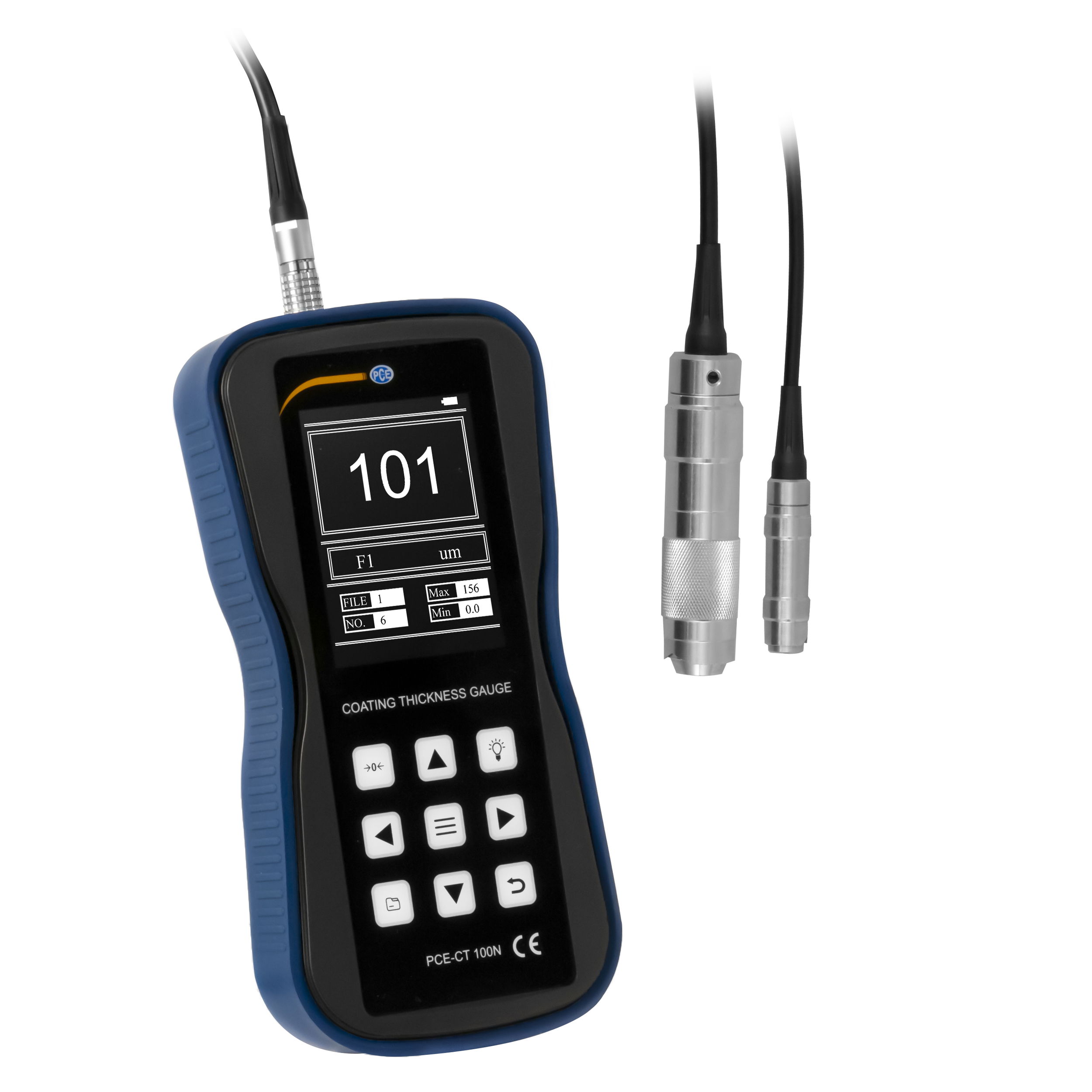 Pce-ct 100n bevonatvastagság-mérő készülék , 2 mérő szondával termék fő termékképe