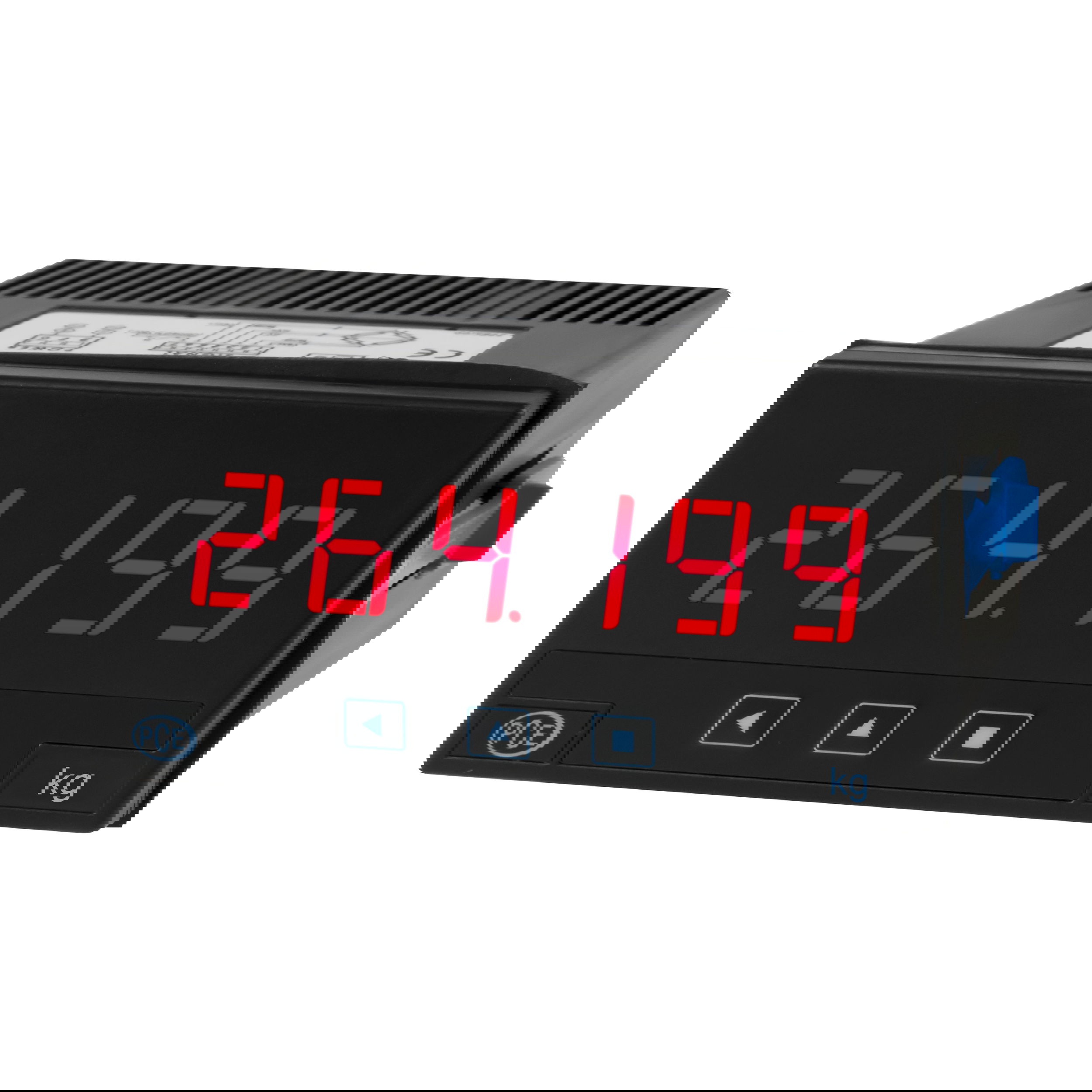 Pce-dpd-f2 beépített kijelző pce-dpd erő- és mérő érzékelők számára, bemenet: mv - v feszültségmérő, tápegység 11 ... 60 v dc (24-48 v ac) termék fő termékképe