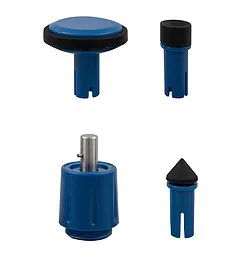 Pce-dt 65-emr csere mérő hegyek a pce-dt 65-öshöz- kúpból, tölcsérből, járó kerekből és csavaros adapterből áll termék fő termékképe