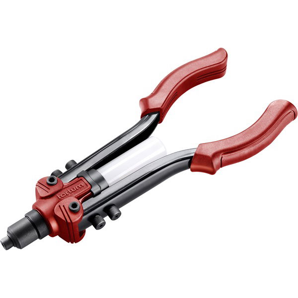 popszegecshúzó fogó, kétkaros, ALU, réz, acél, INOX szegecsekhez; 2,4-6,4mm, 330mm, CrVMo fej, szegecsvég gyűjtő termék fő termékképe