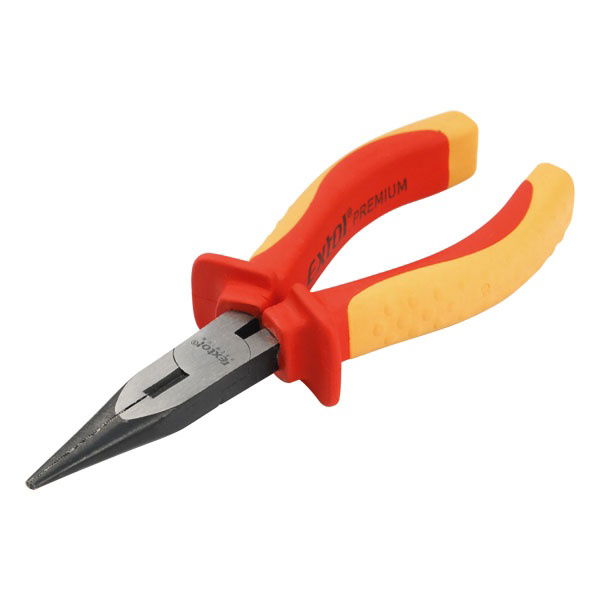 rádiós fogó; 160mm, szigetelt, 1000V, VDE, DIN ISO 5745,  CV, duál piros/sárga nyél, akasztós szerszámtartó termék fő termékképe