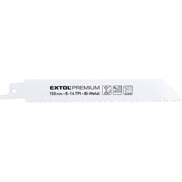 szablyafűrészlap klt., 3db, Bosch befogás, 150 mm, 8-14T, Bimetal, fém anyagokhoz, durva vágás termék fő termékképe